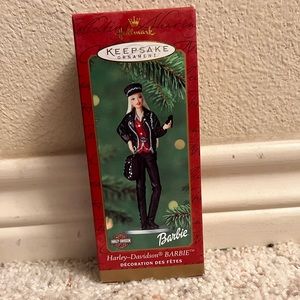 2000 Hallmark Keepsake Ornament Harley Davidson Barbie Ornament